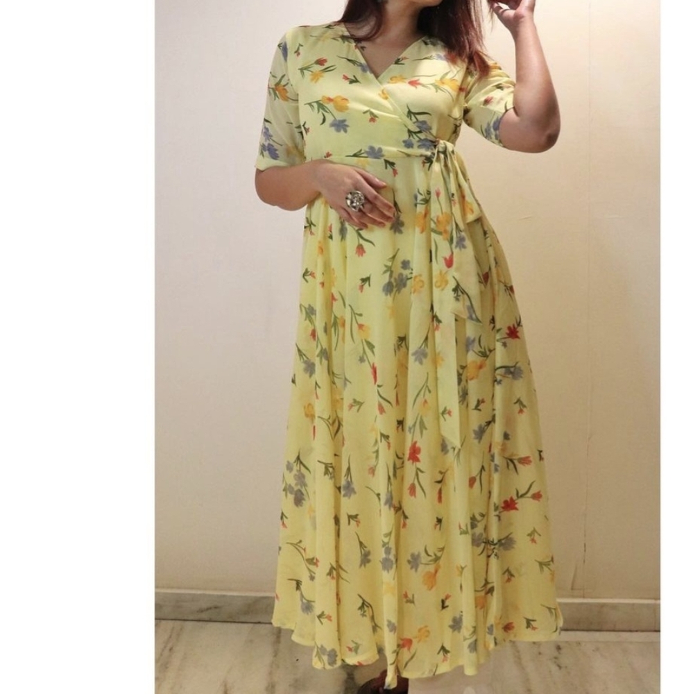 Floral spring kurta dress